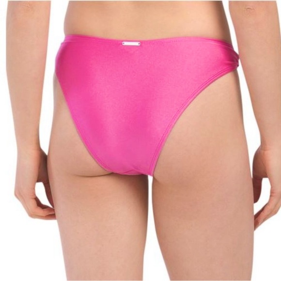 💖KENDALL + KYLIE RASPBERRY PINK STRAPLESS BIKINI TOP & BOTTOMS SET XL - Picture 5 of 9